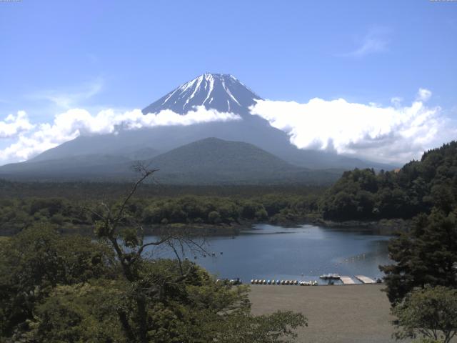 精進湖からの富士山