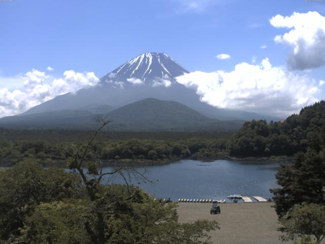 精進湖からの富士山