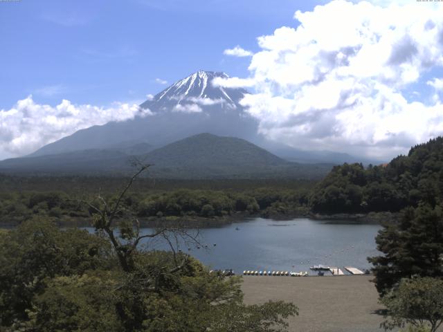 精進湖からの富士山
