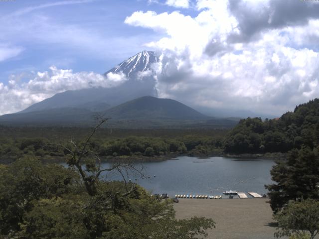 精進湖からの富士山