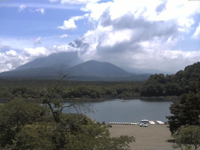 精進湖からの富士山