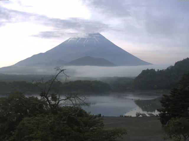 精進湖からの富士山