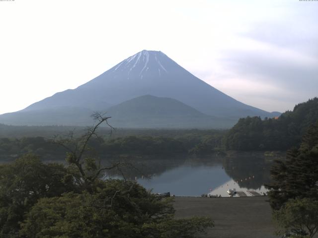 精進湖からの富士山