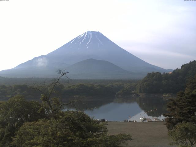 精進湖からの富士山