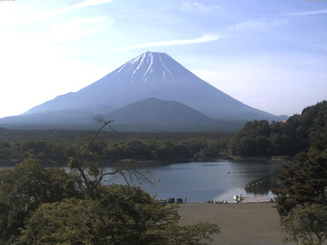 精進湖からの富士山