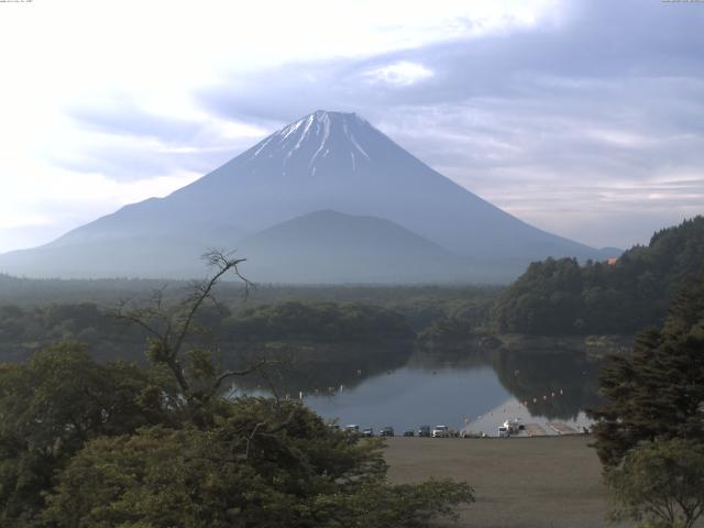 精進湖からの富士山