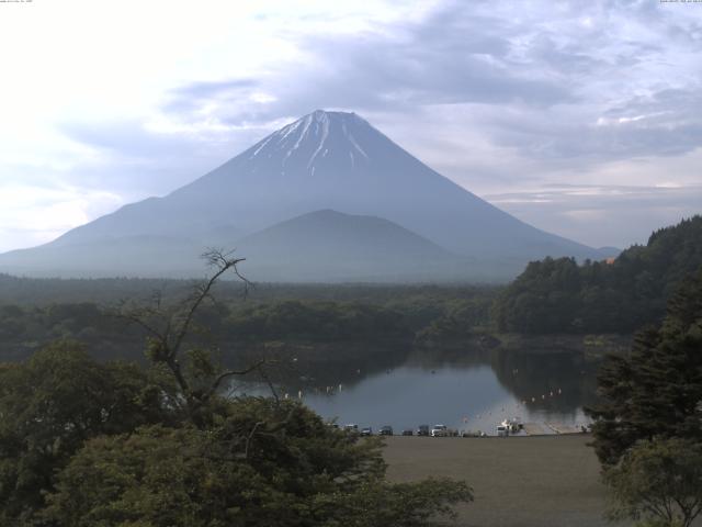 精進湖からの富士山
