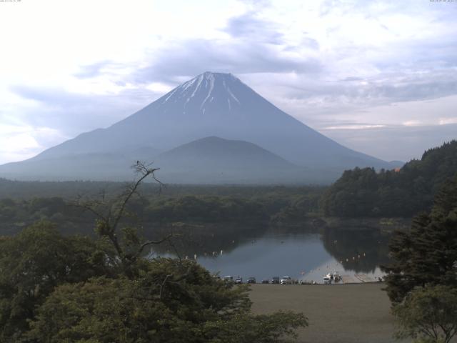 精進湖からの富士山