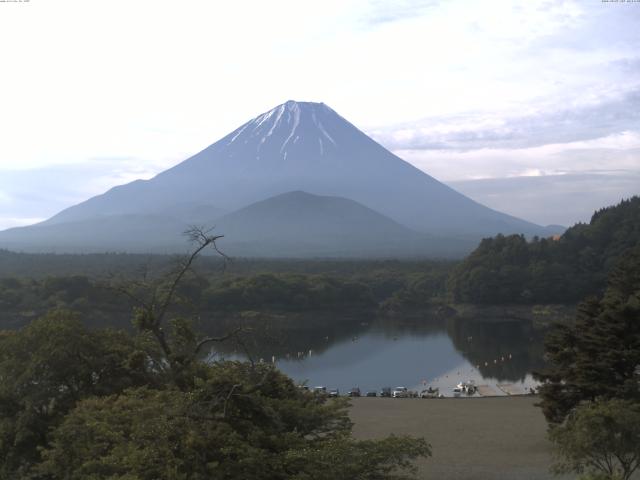 精進湖からの富士山
