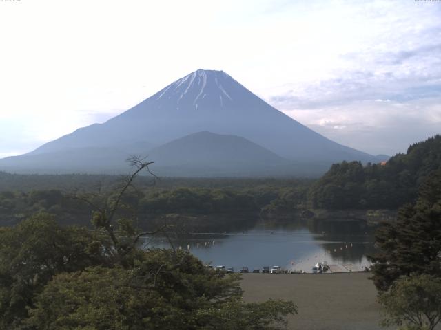 精進湖からの富士山