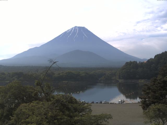 精進湖からの富士山