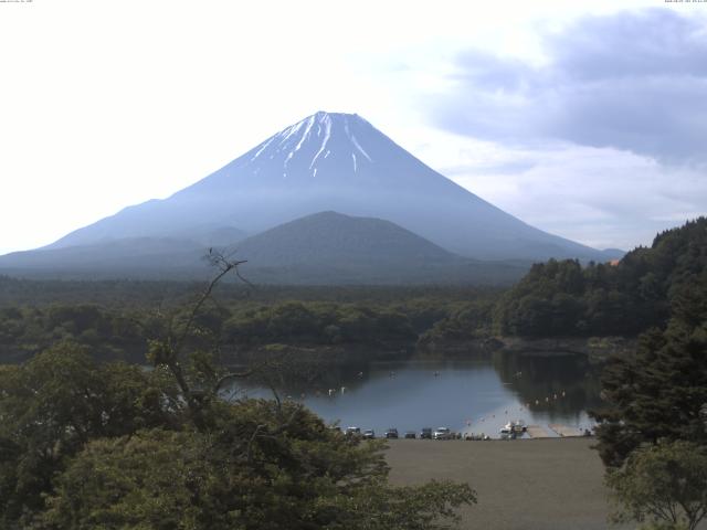 精進湖からの富士山