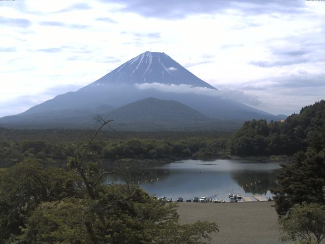 精進湖からの富士山