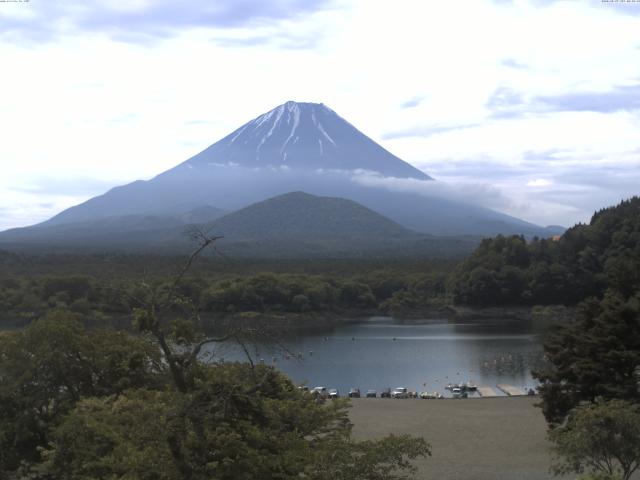 精進湖からの富士山