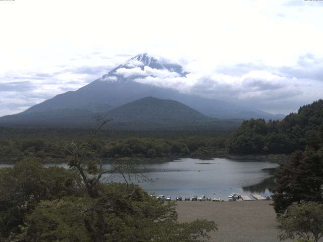 精進湖からの富士山
