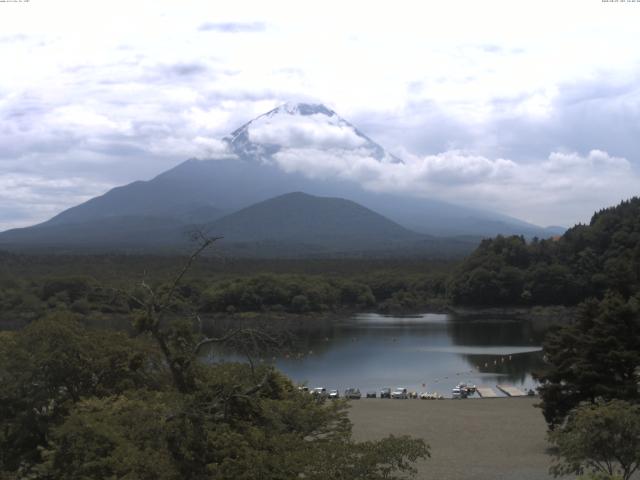 精進湖からの富士山
