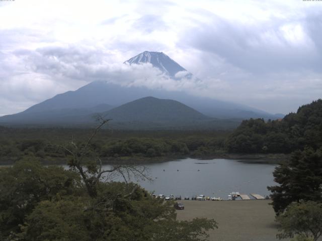 精進湖からの富士山