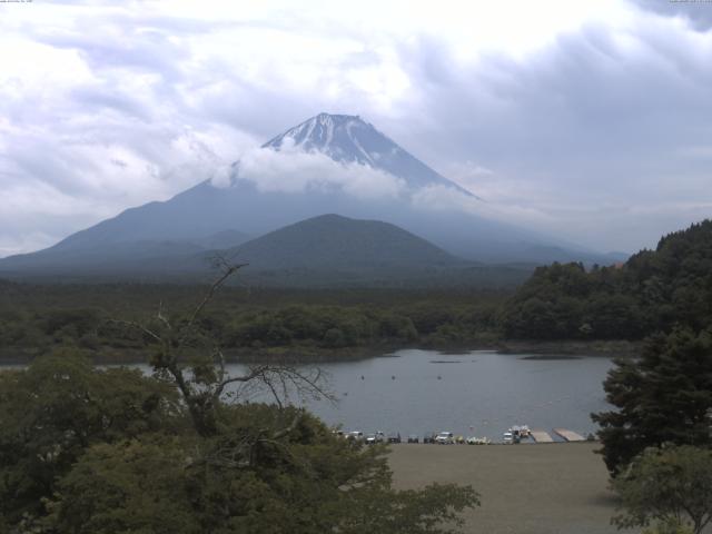 精進湖からの富士山