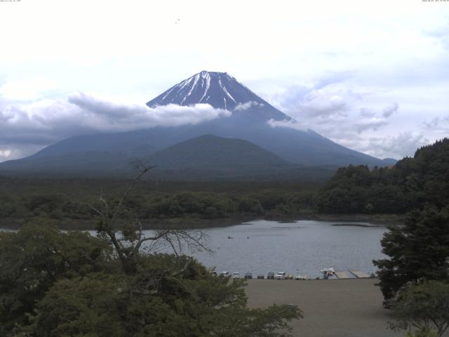 精進湖からの富士山