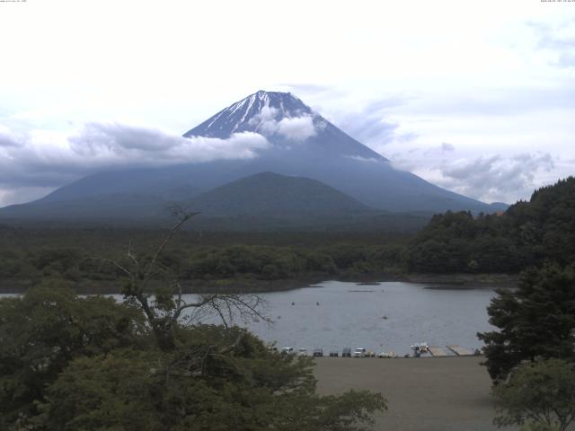 精進湖からの富士山