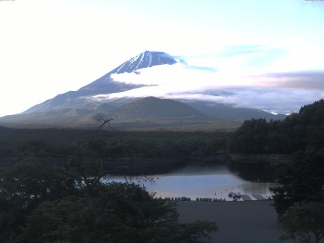 精進湖からの富士山