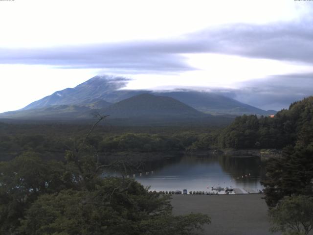 精進湖からの富士山