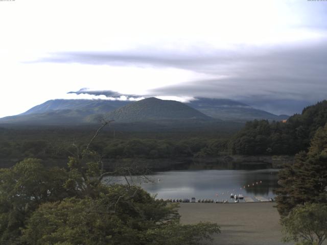 精進湖からの富士山