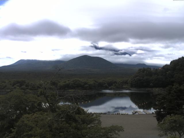 精進湖からの富士山