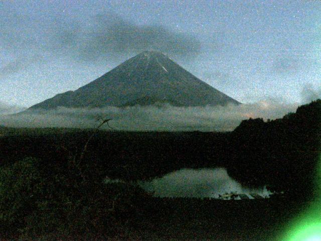 精進湖からの富士山