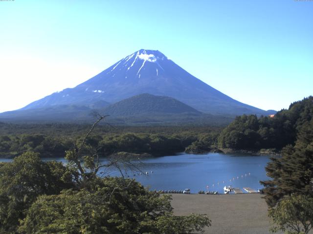 精進湖からの富士山