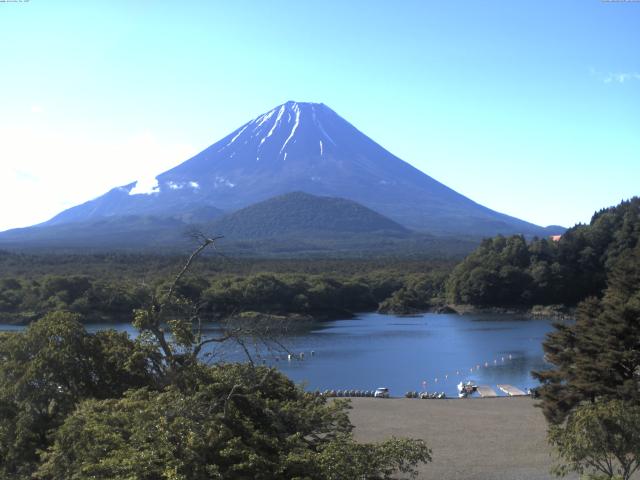 精進湖からの富士山