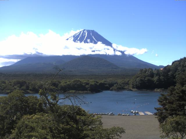 精進湖からの富士山
