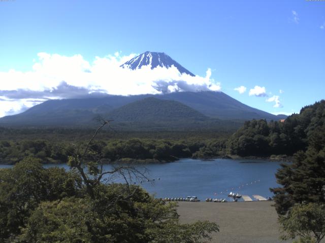 精進湖からの富士山