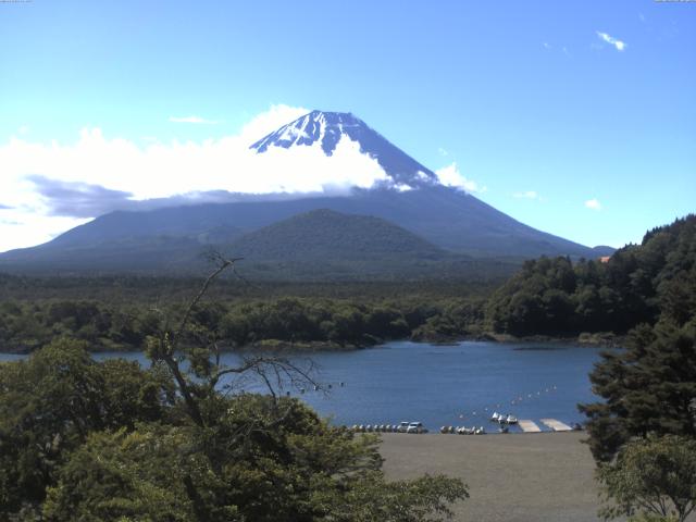 精進湖からの富士山