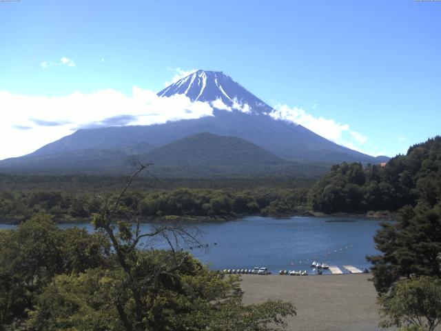 精進湖からの富士山