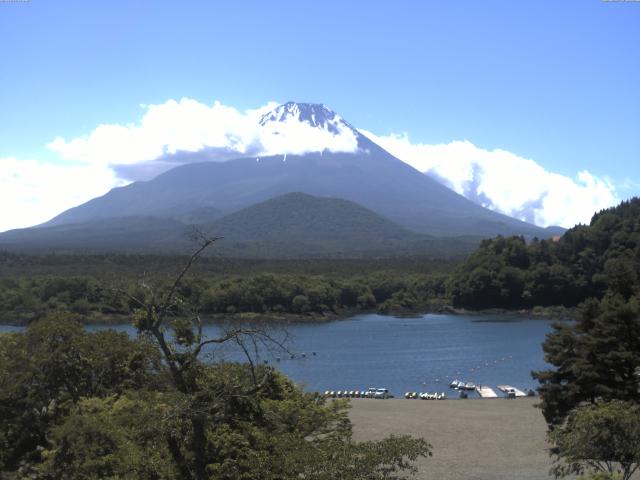 精進湖からの富士山