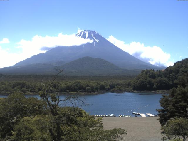 精進湖からの富士山