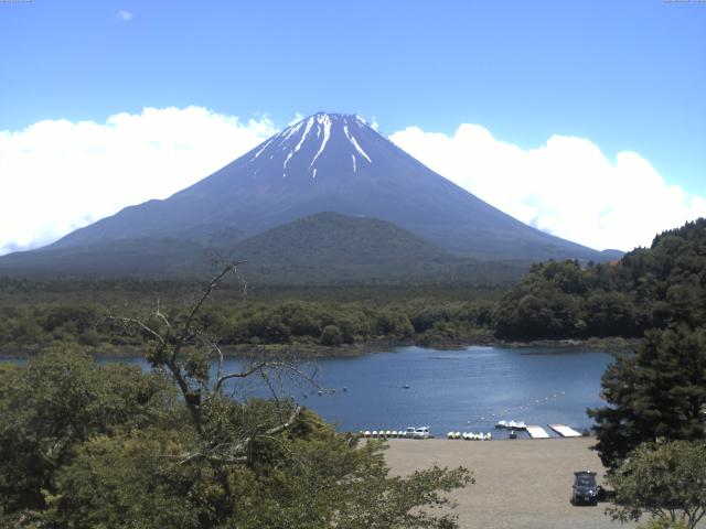 精進湖からの富士山