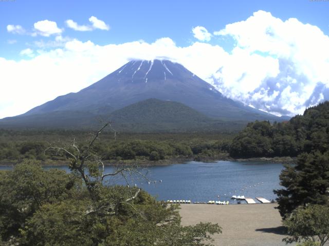 精進湖からの富士山