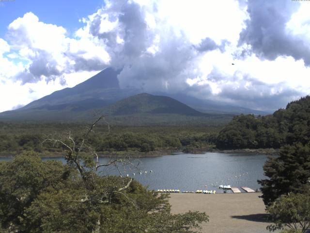 精進湖からの富士山
