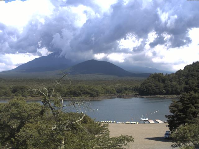 精進湖からの富士山