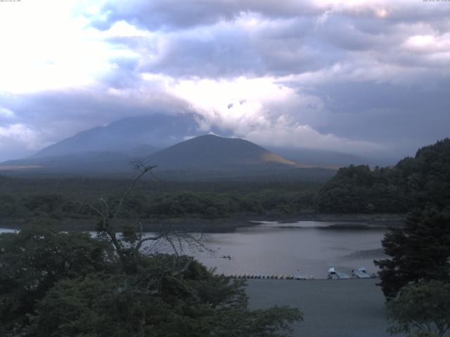 精進湖からの富士山