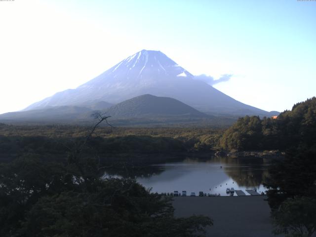 精進湖からの富士山