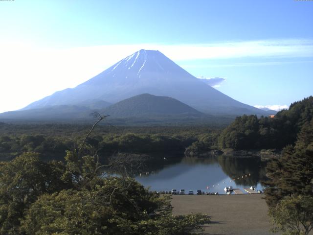 精進湖からの富士山
