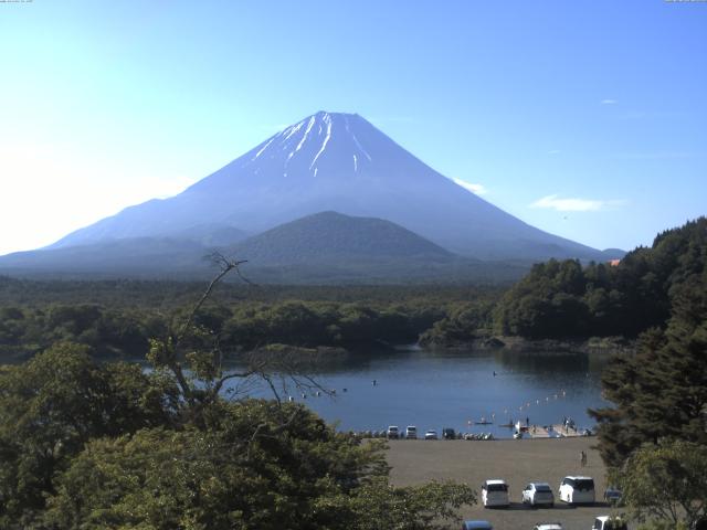 精進湖からの富士山