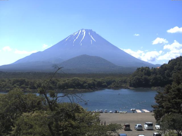 精進湖からの富士山
