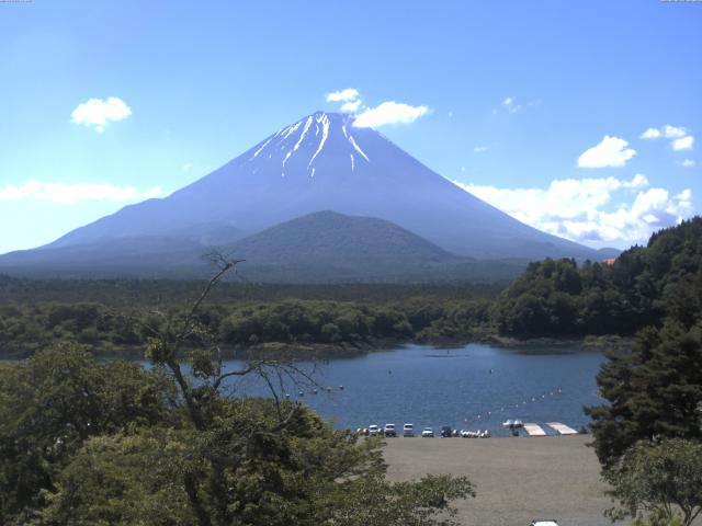 精進湖からの富士山