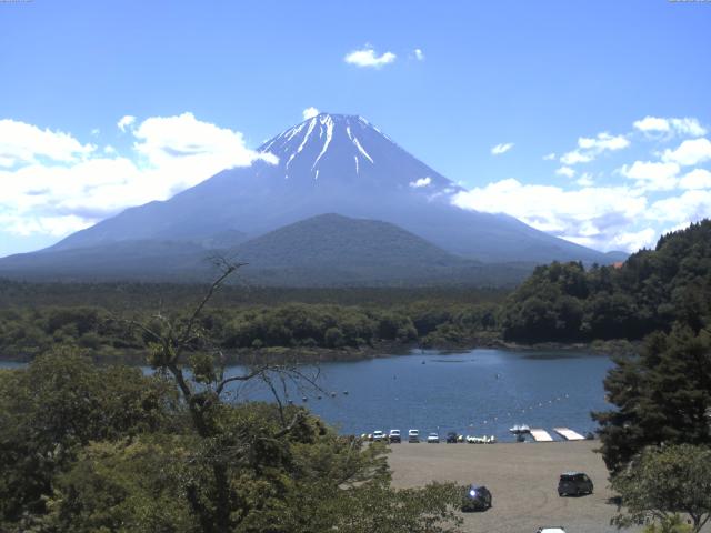 精進湖からの富士山