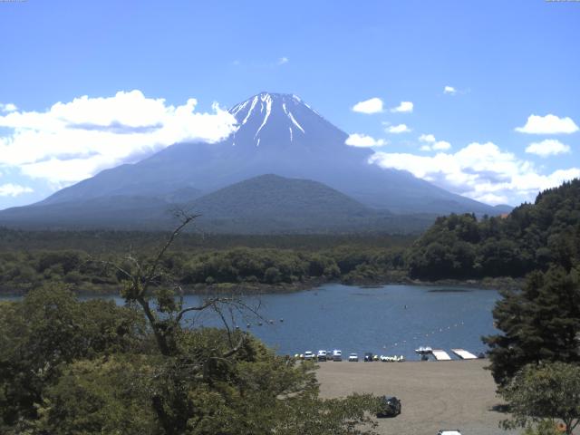 精進湖からの富士山