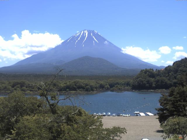 精進湖からの富士山